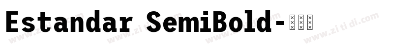 Estandar SemiBold字体转换